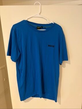 BOSS Bright Blue Short Sleeve Logo Tee - Never worn